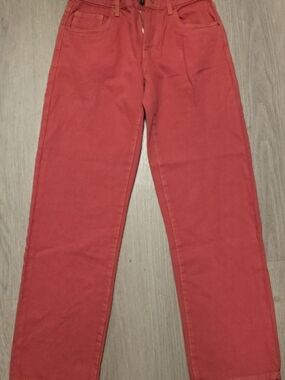 Cotton On Red Low Rise Straight Jeans